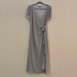 H&M Black and White Asymmetrical Dress